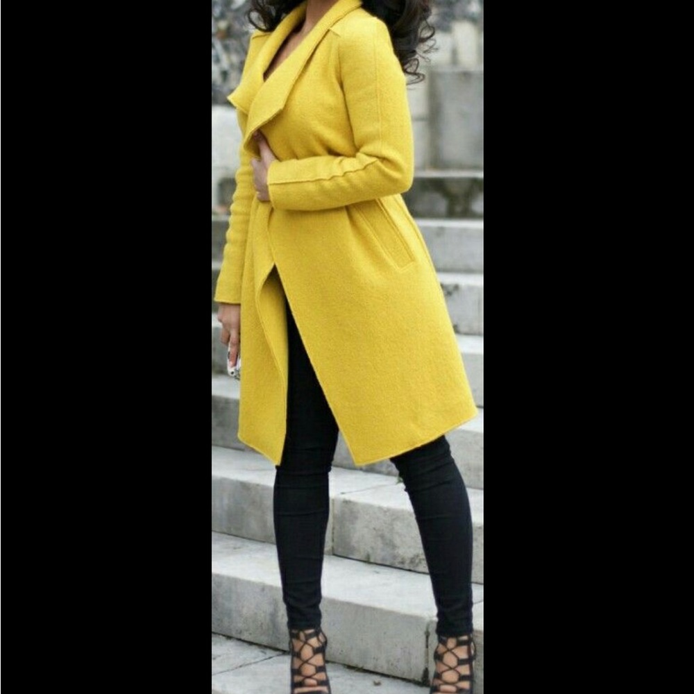Zara Trafaluc yellow jacket coat